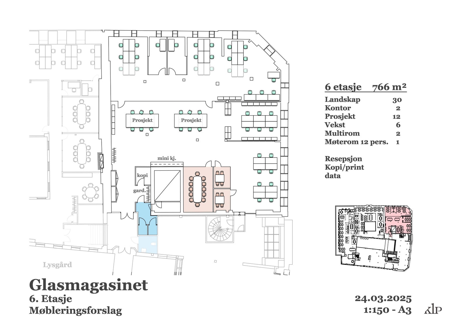 Planskisse slik lokalet ser ut i dag. Tilpasses nye leietakere Galleribilde