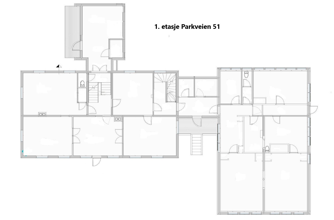 Planskisse 1. etasje Galleribilde