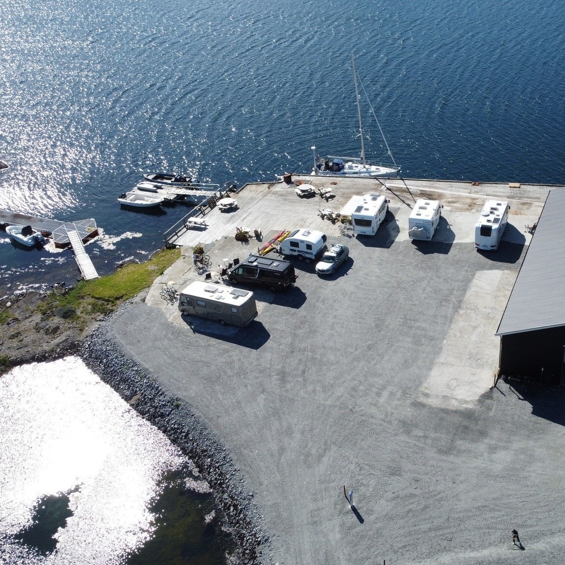 Oversiktsbilde, i bruk som camping Galleribilde