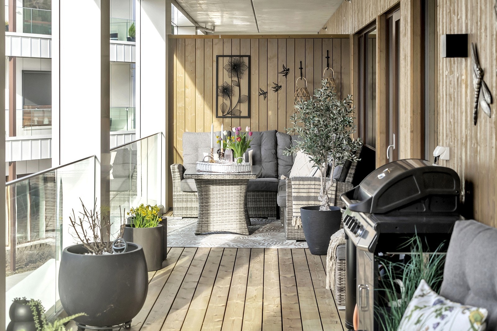 Stor terrasse Galleribilde