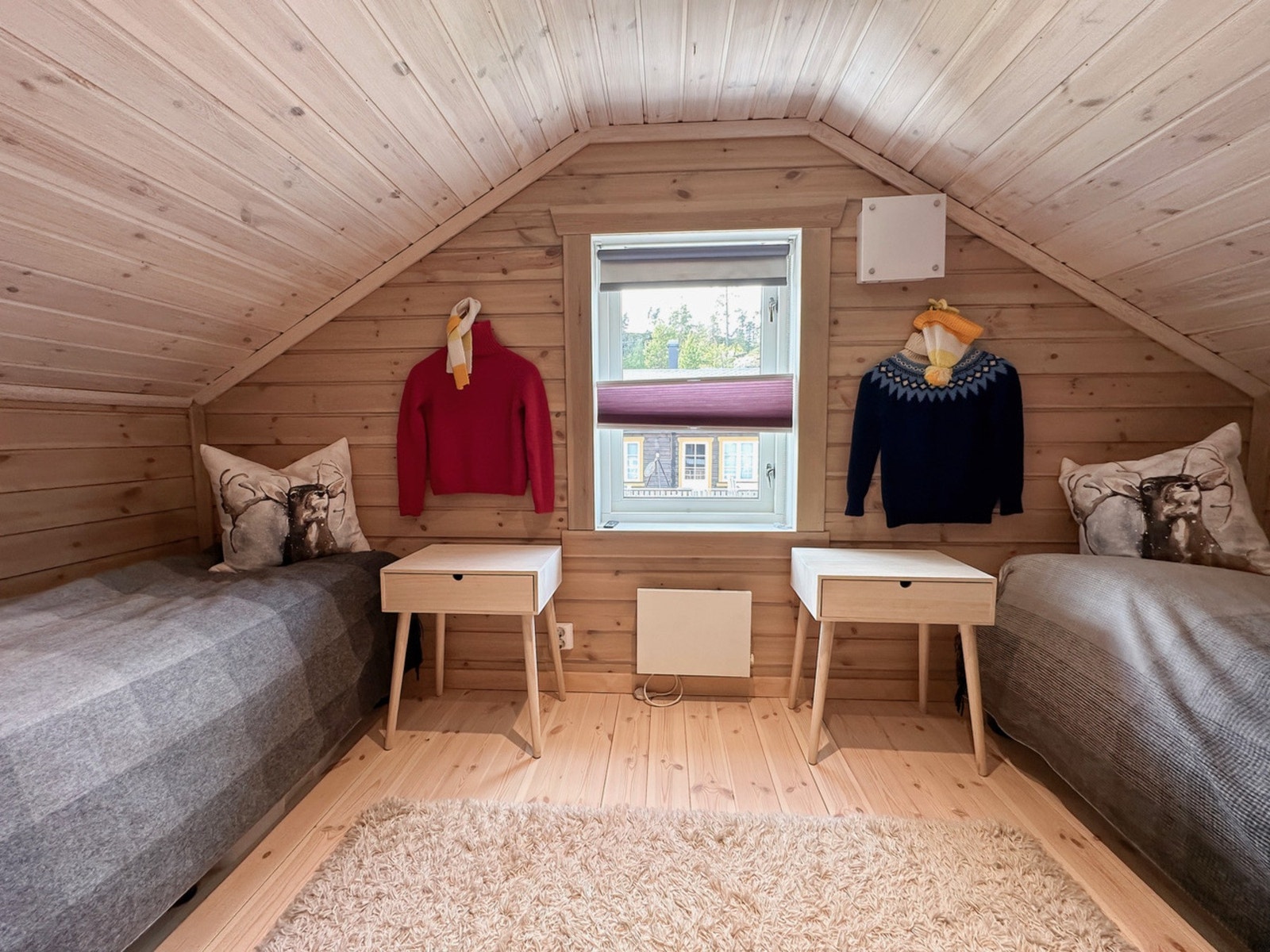 Soverommet på hemsen er av god størrelse med to sengeplasser. Galleribilde