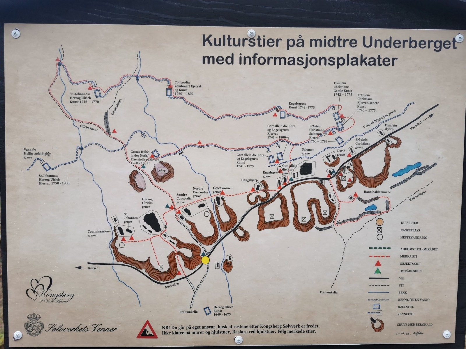 Kulturstier på midtre Underberget. Galleribilde