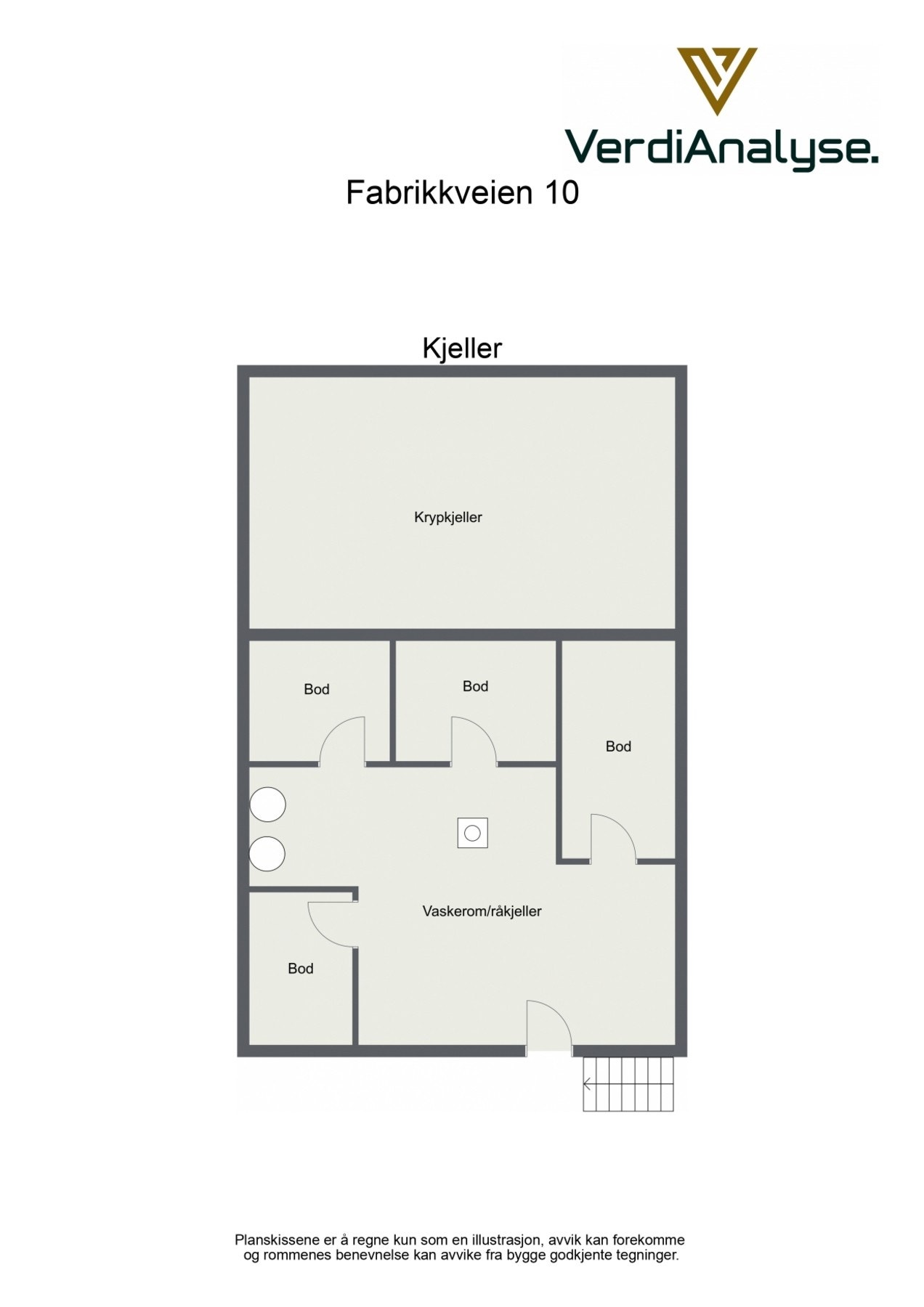 Plantegning kjeller Galleribilde