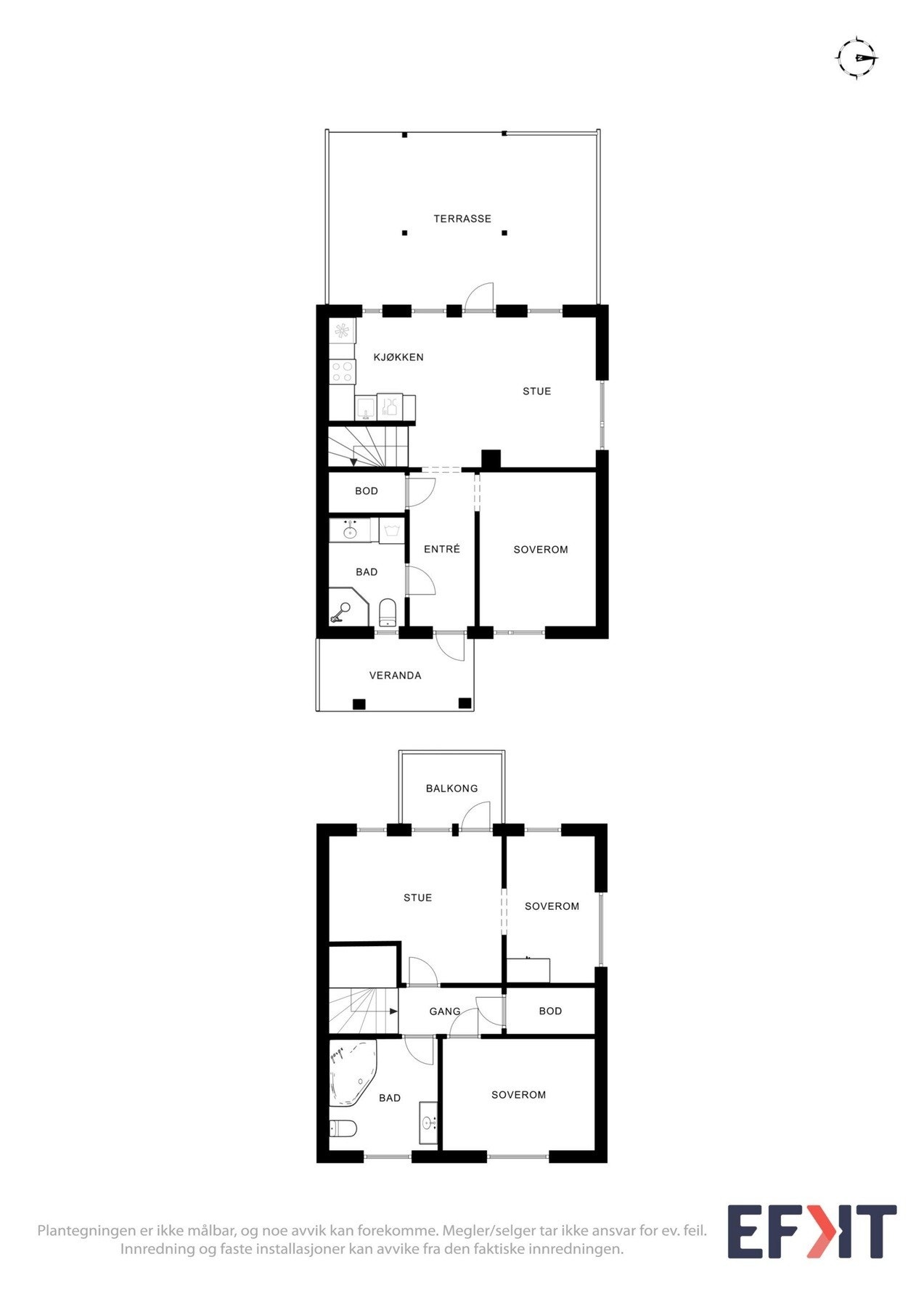 Komplett plantegning Galleribilde