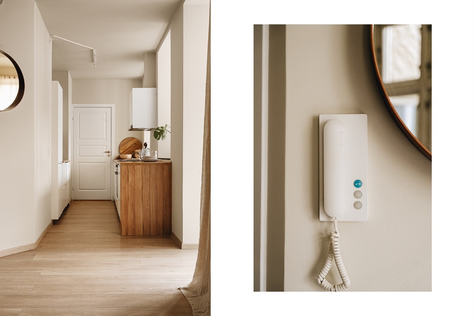 Hele leiligheten er malt i behagelige fargevalg. Det er gjennomgående 1-stavs laminat fra 2019 Galleribilde