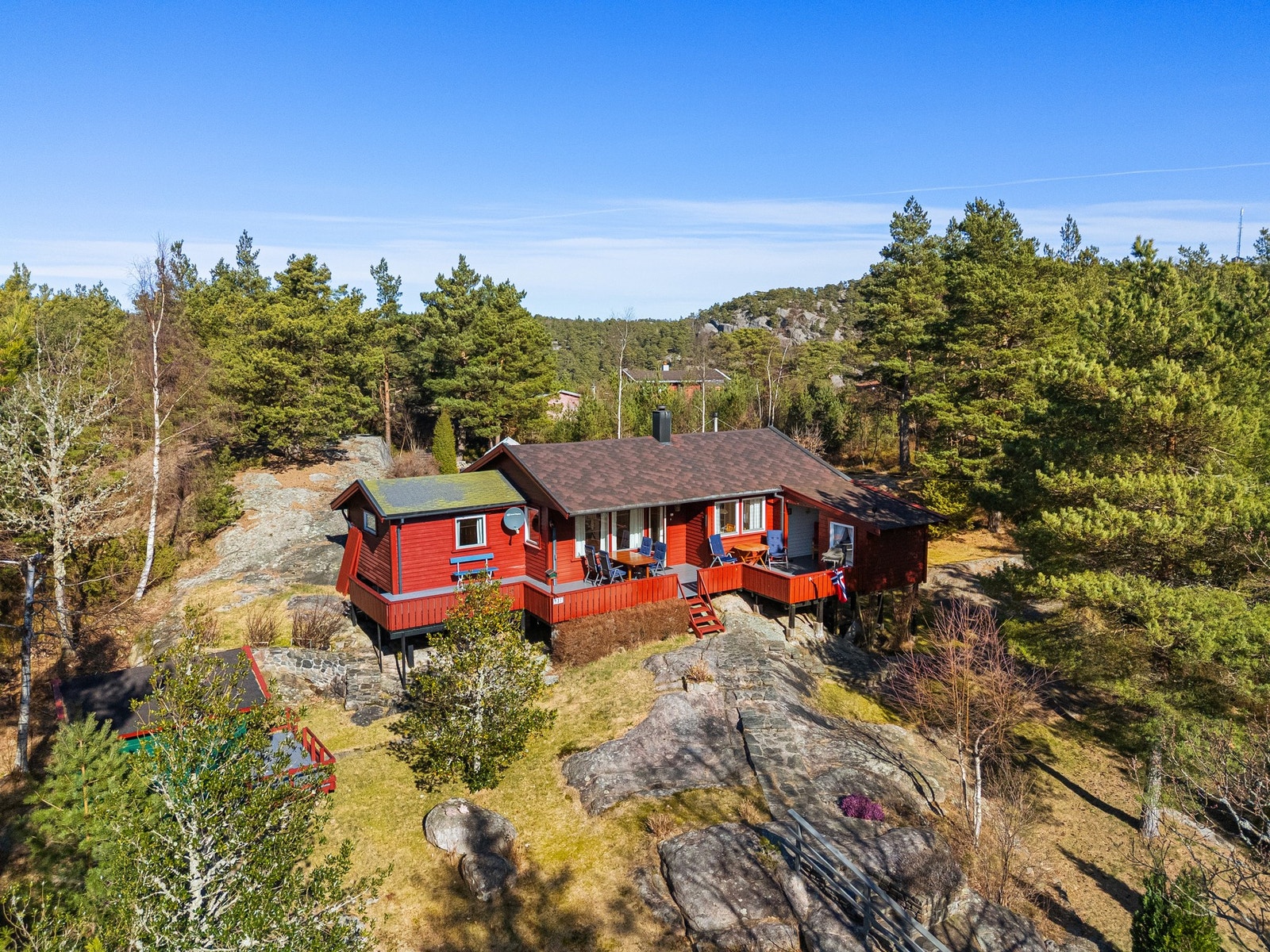 Stor tomt og gode solforhold Galleribilde