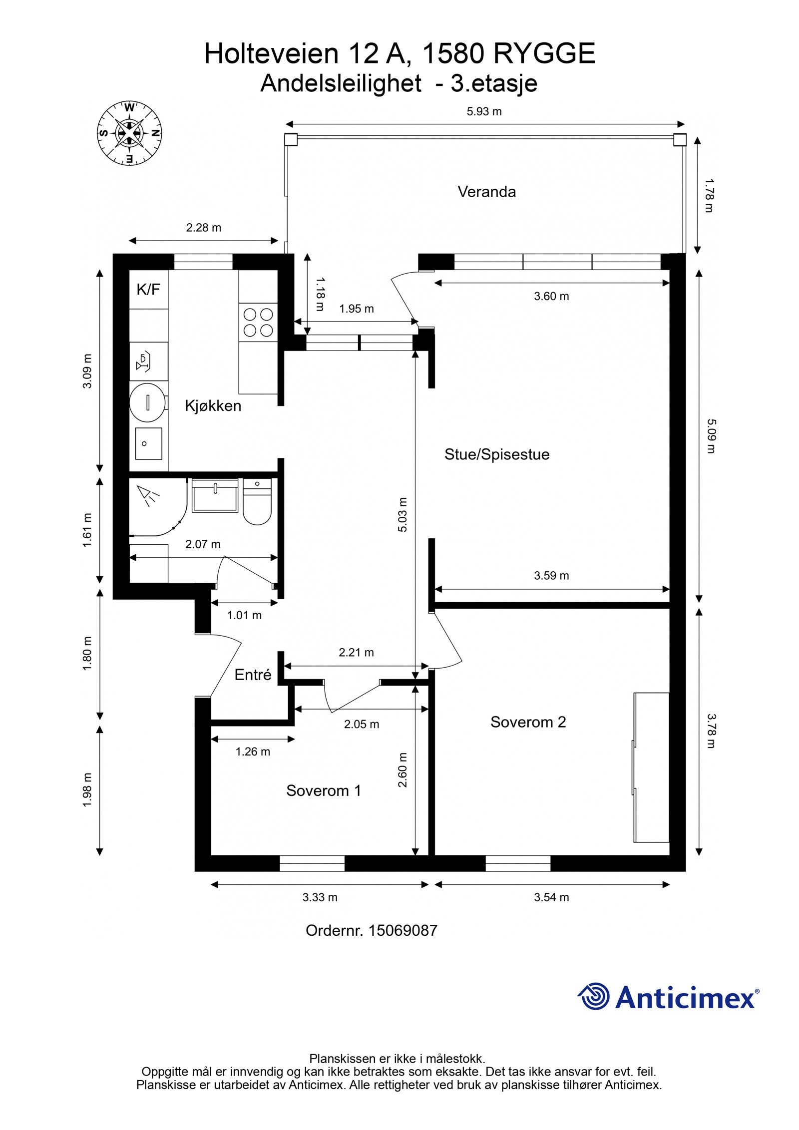 Plantegning Galleribilde