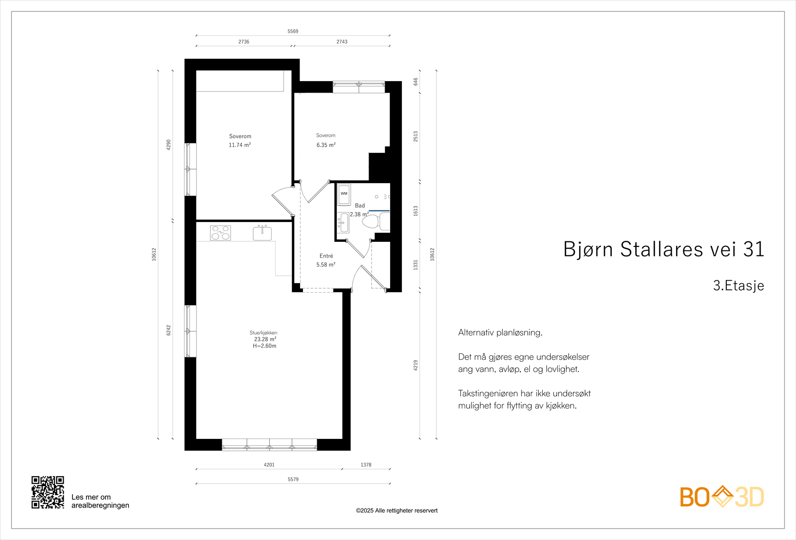 Alternativ plantegning. Galleribilde