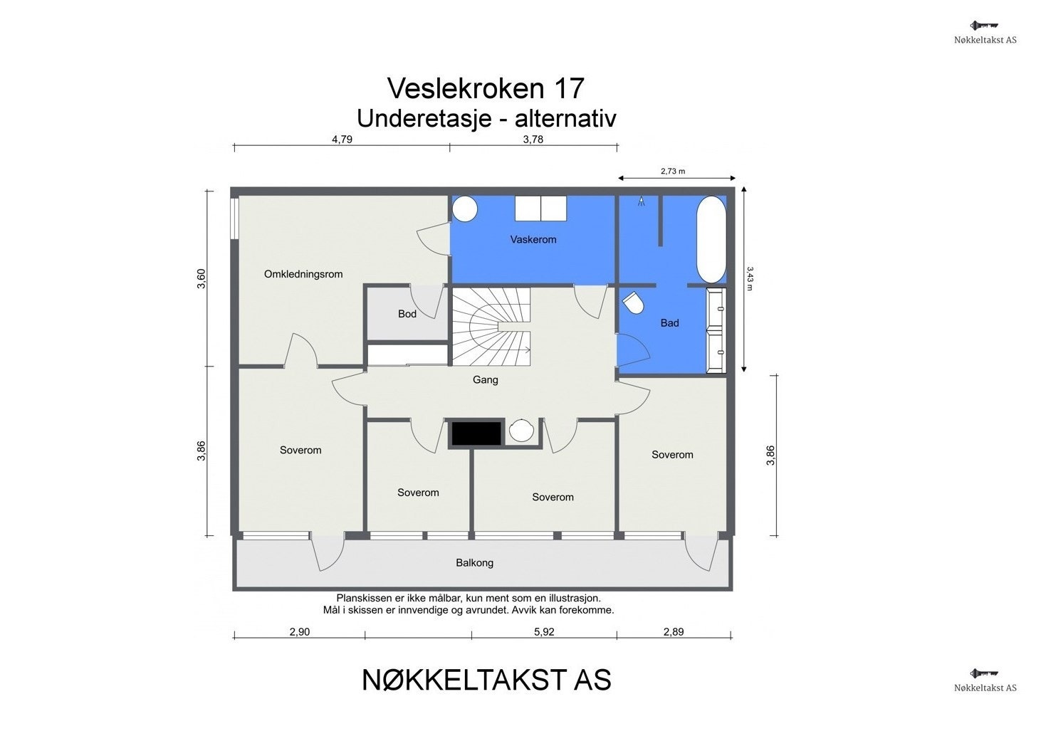 Alternativ planløsning - Underetasje Galleribilde