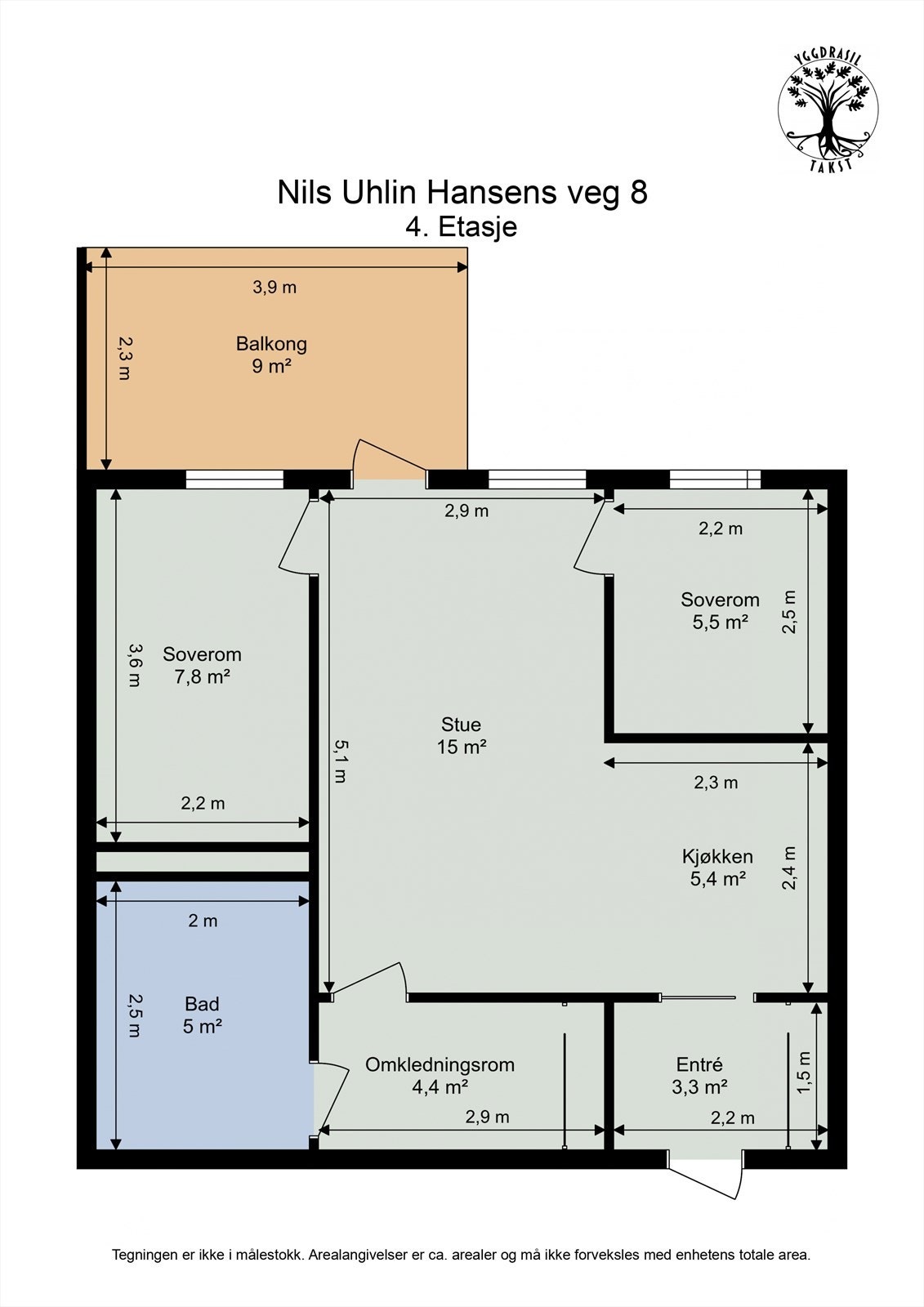 Plantegning 4. etasje. Galleribilde