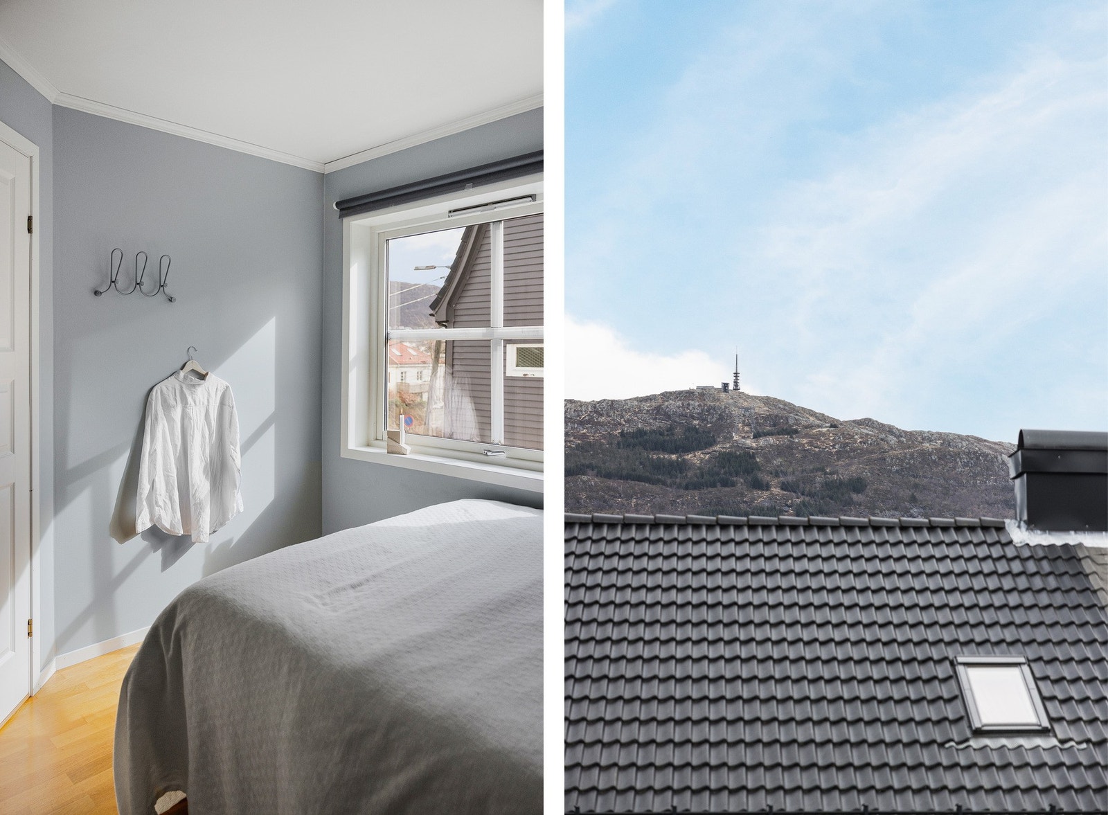 Rommet har også et stort vindu som sikrer rikelig med naturlig lysinnslipp. Galleribilde