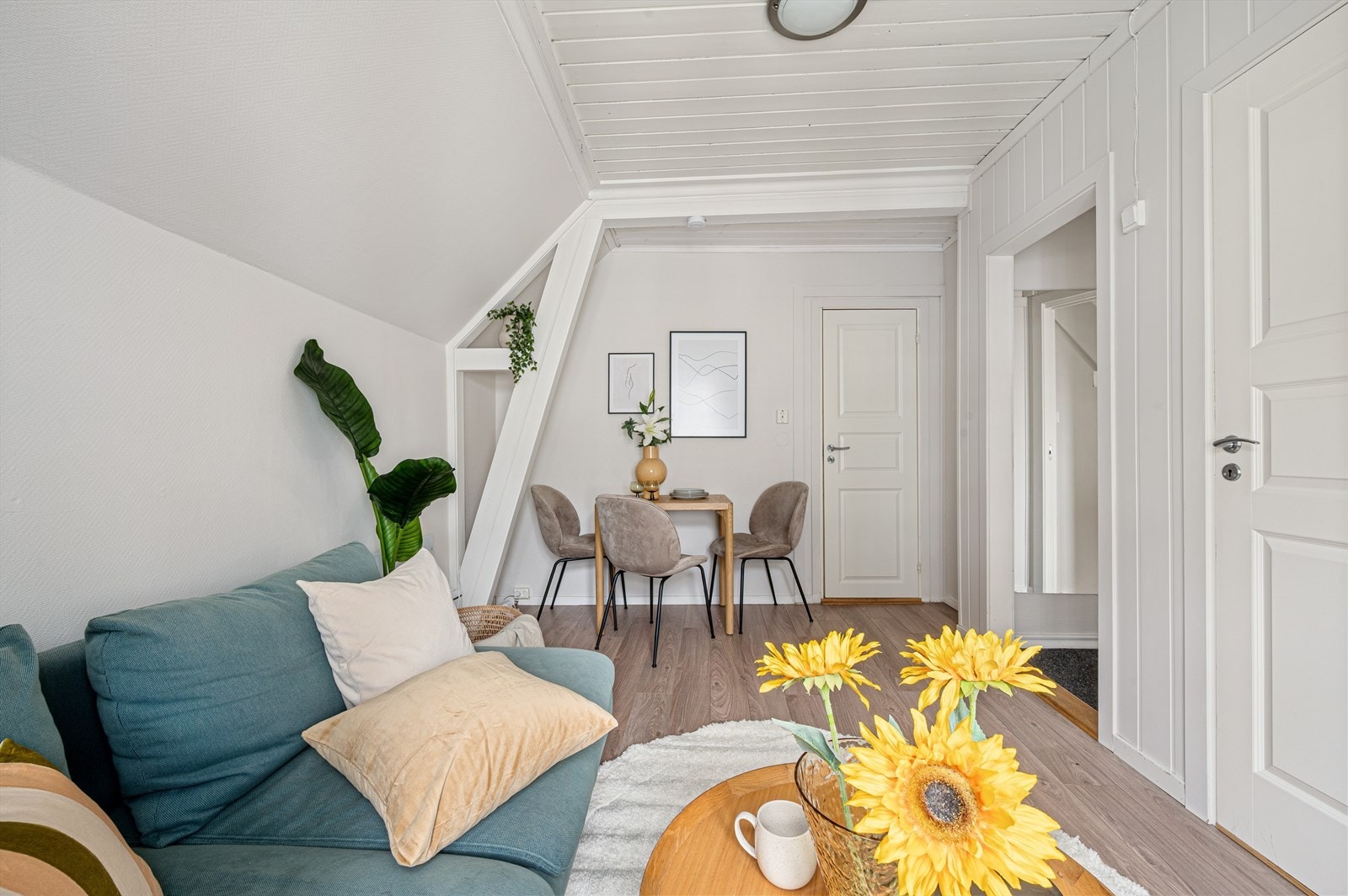 - God plass til sofagruppe og spisebord i hver sin naturlige sone - Galleribilde