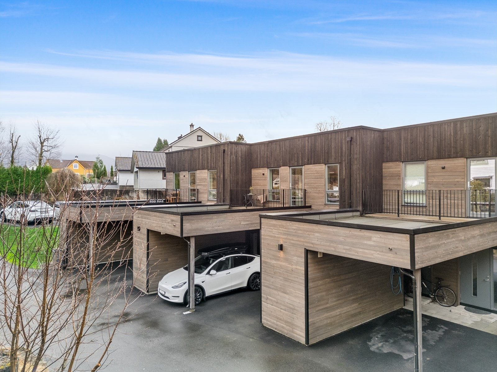 Moderne og stilren fasade. Galleribilde