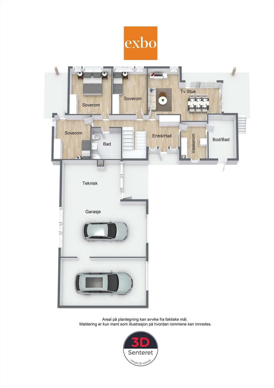 Plan 1 etasje Galleribilde
