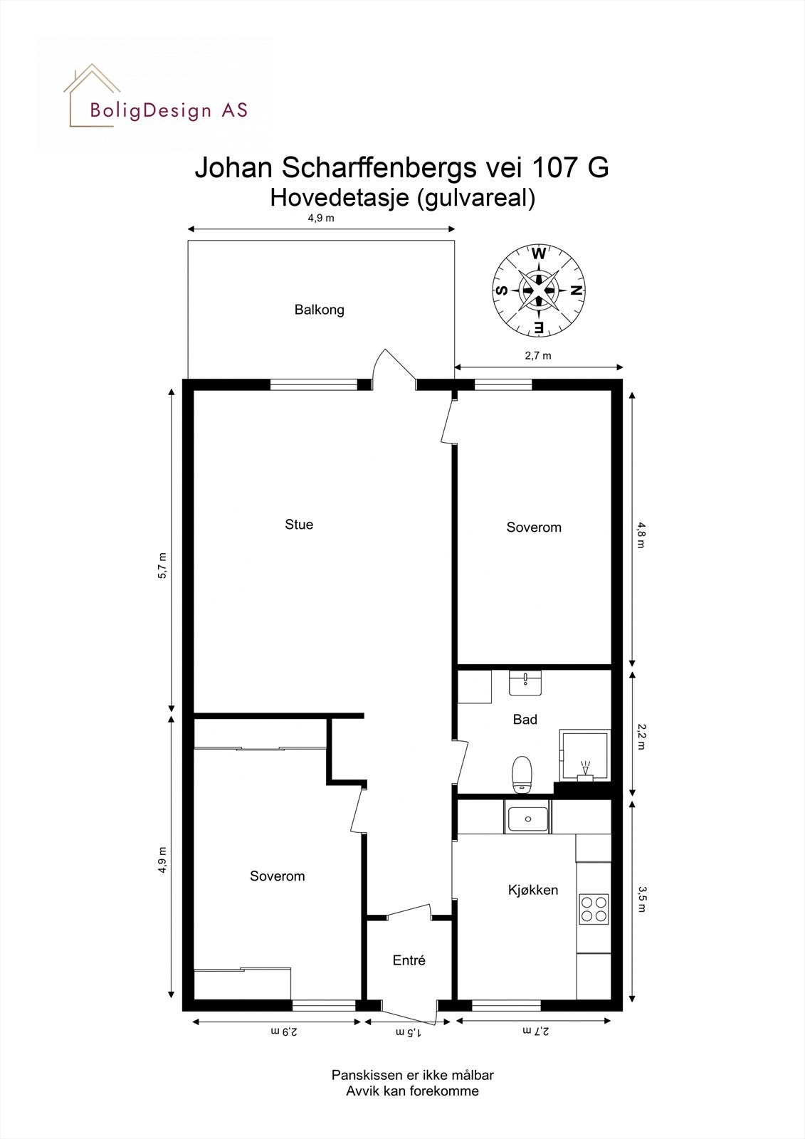 Planskisse 2. etasje Galleribilde