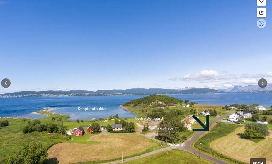 Hjørnetomt i naturskjønt omåde. Galleribilde