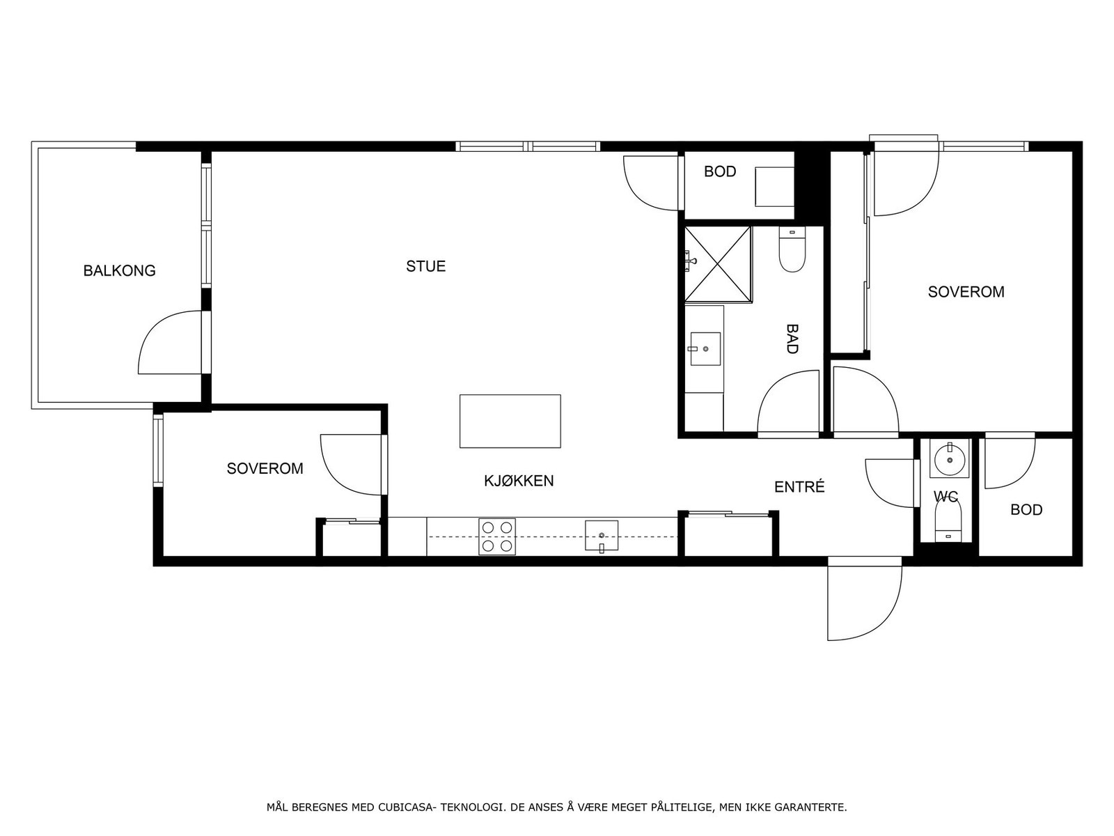Veiledende planskisse Galleribilde