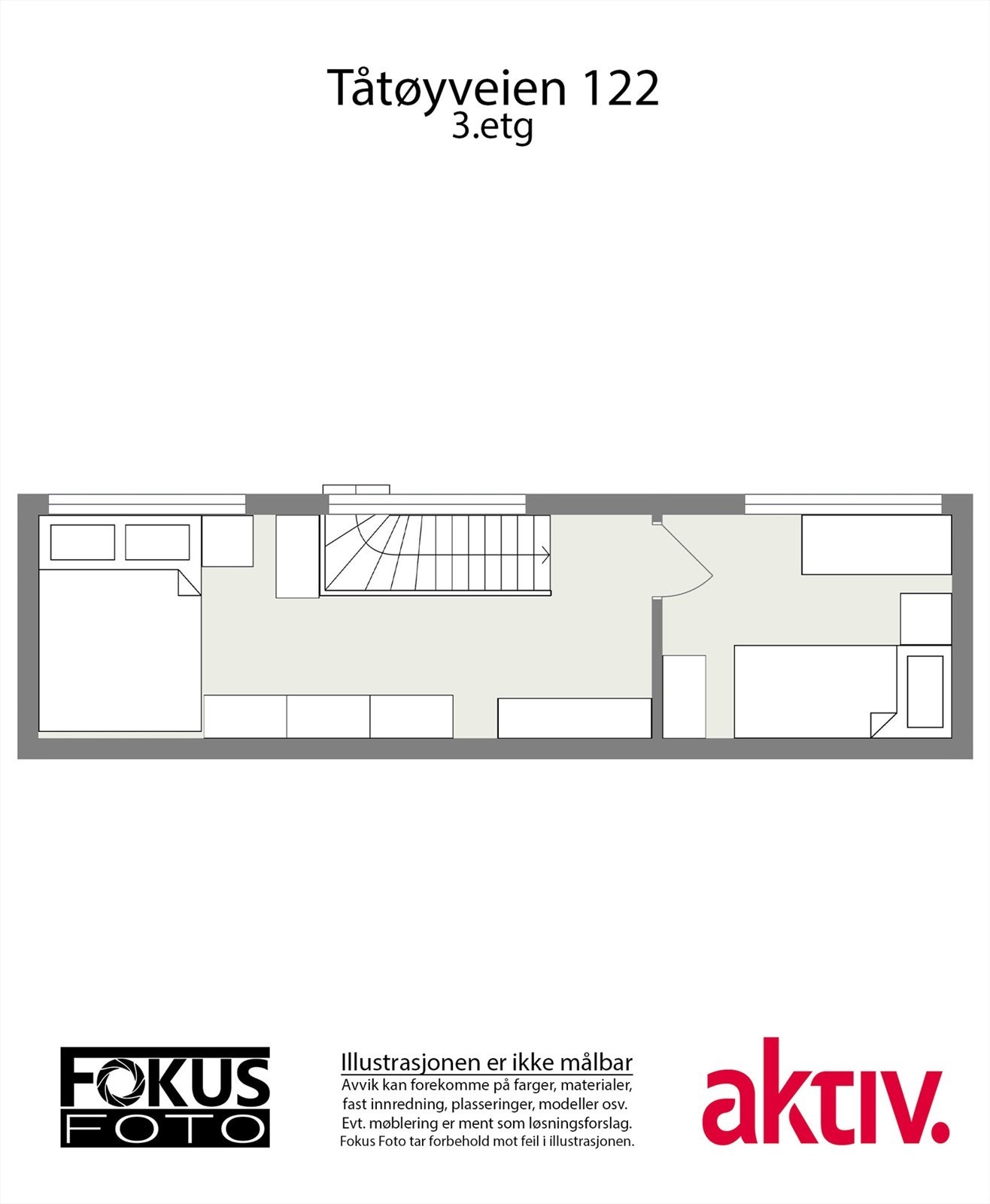 Plantegning loft. Galleribilde