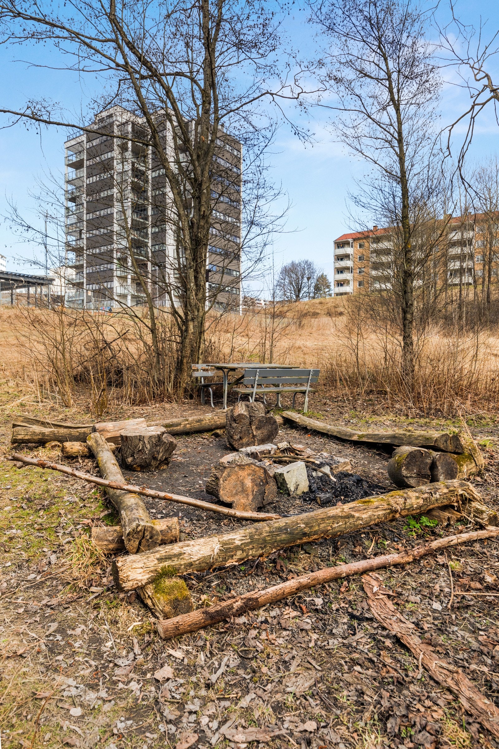 Hyggelig nærområde med bålplass. Galleribilde