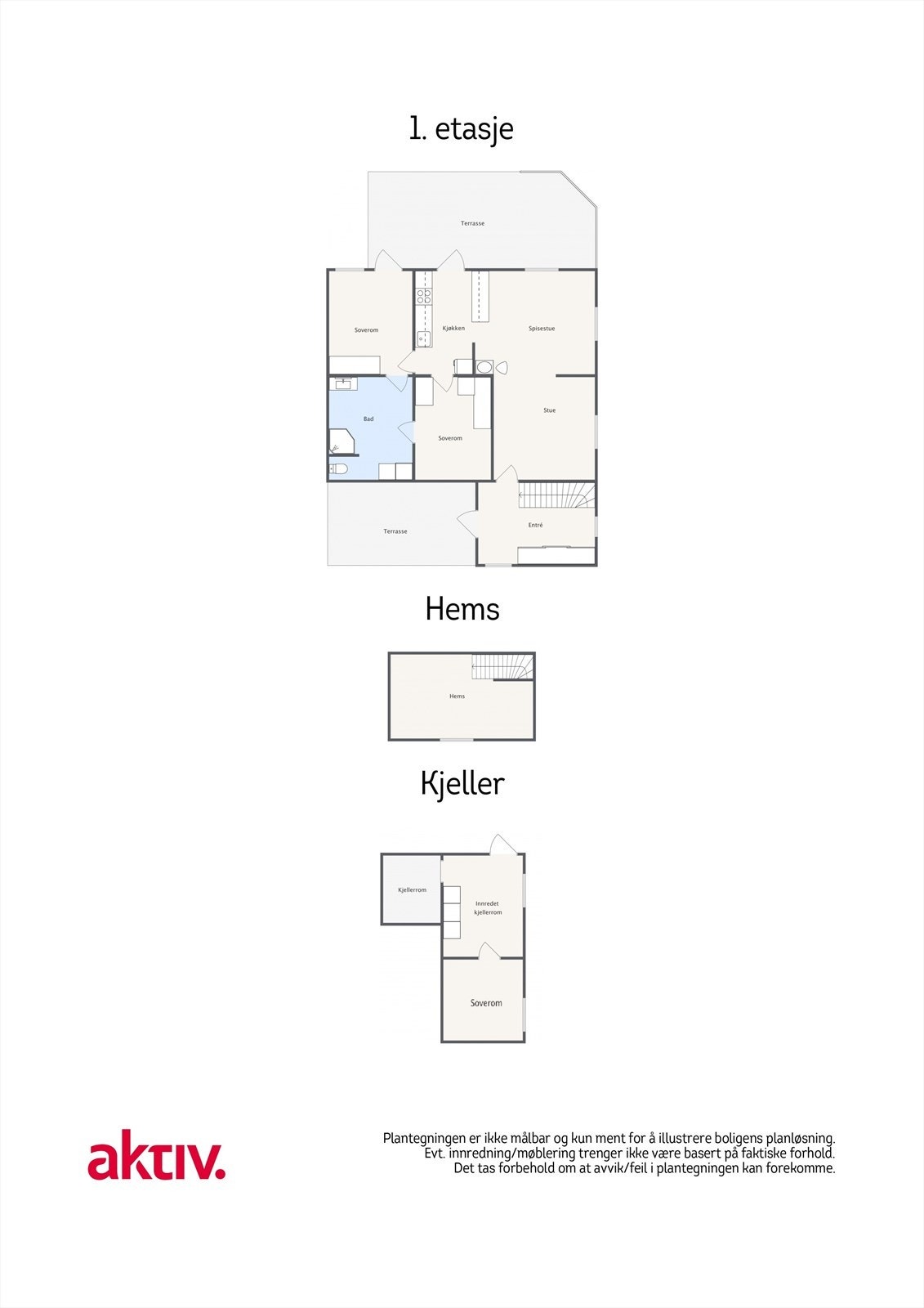 Plantegning oversikt Galleribilde