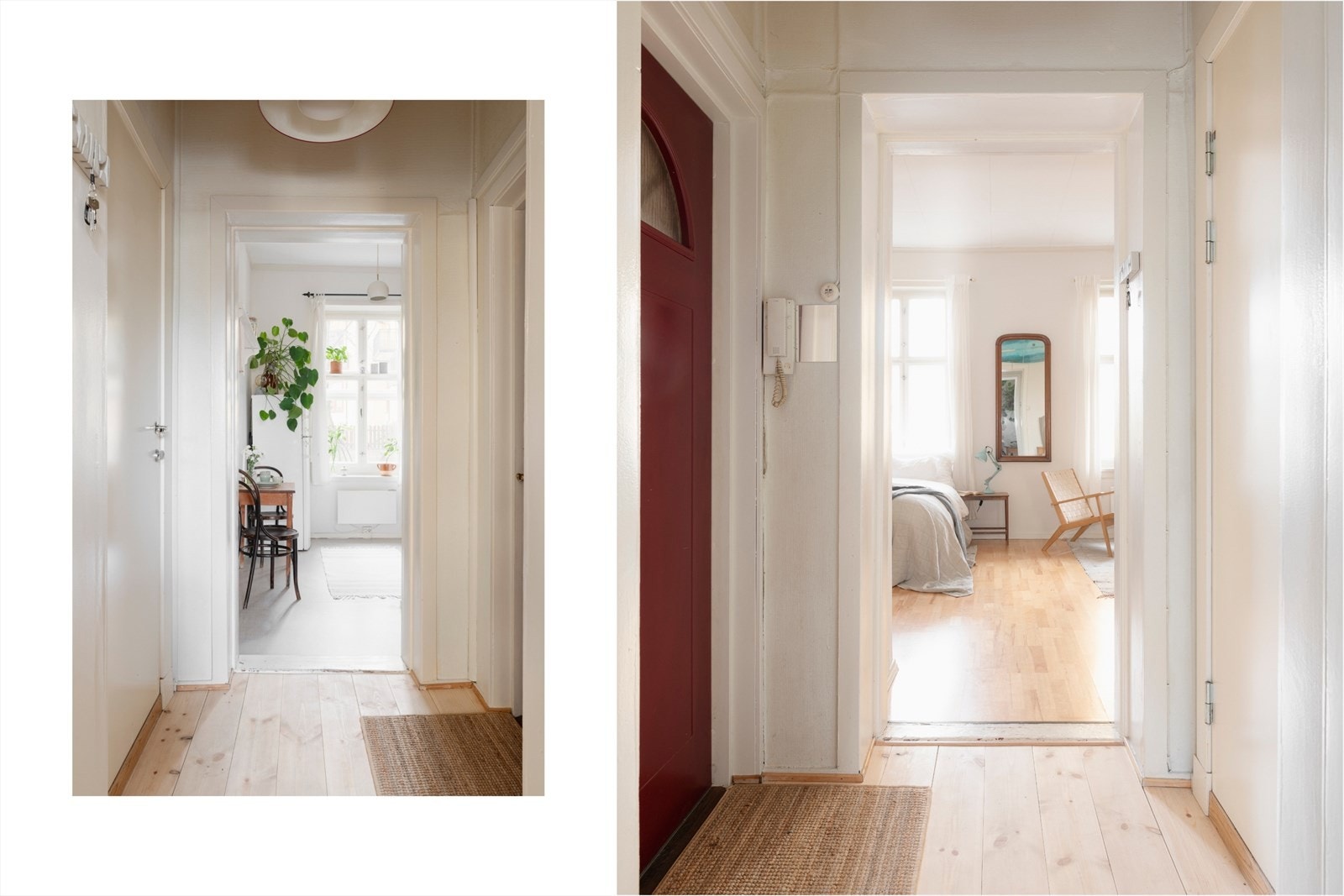 En hyggelig entre ønsker deg velkommen! Fra entrèen kommer du videre til stue, kjøkken og utgang til baktrapp med toalettrom. Heltre furugulv lagt i 2024. Galleribilde