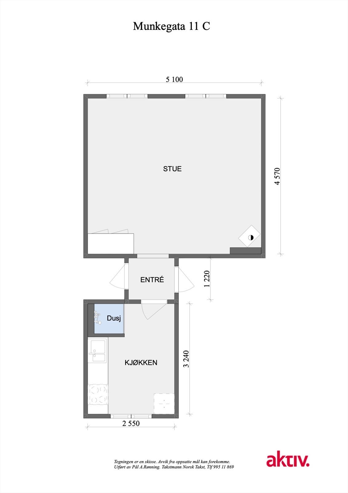 Plantegning. Boligen disponerer en kjellerbod og loftsbod på tilsammen ca. 17 kvm. Galleribilde