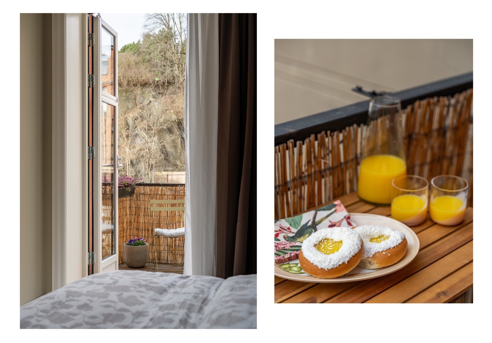 Herfra er det også utgang til balkongen. Galleribilde