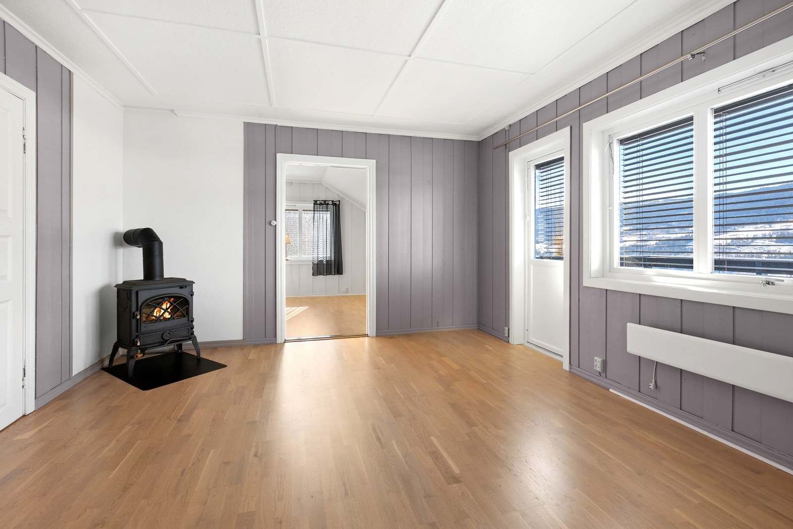 Stuedel med utgang til takterrasse Galleribilde