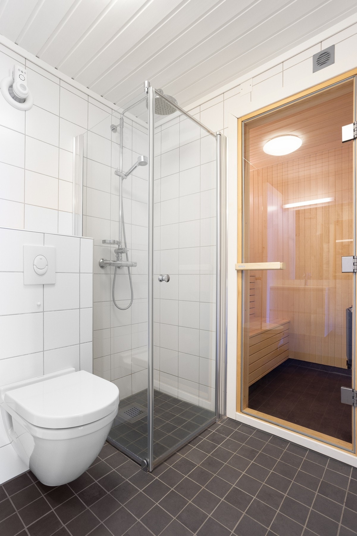 Fra badet er det også tilkomst til flott badstue. Galleribilde