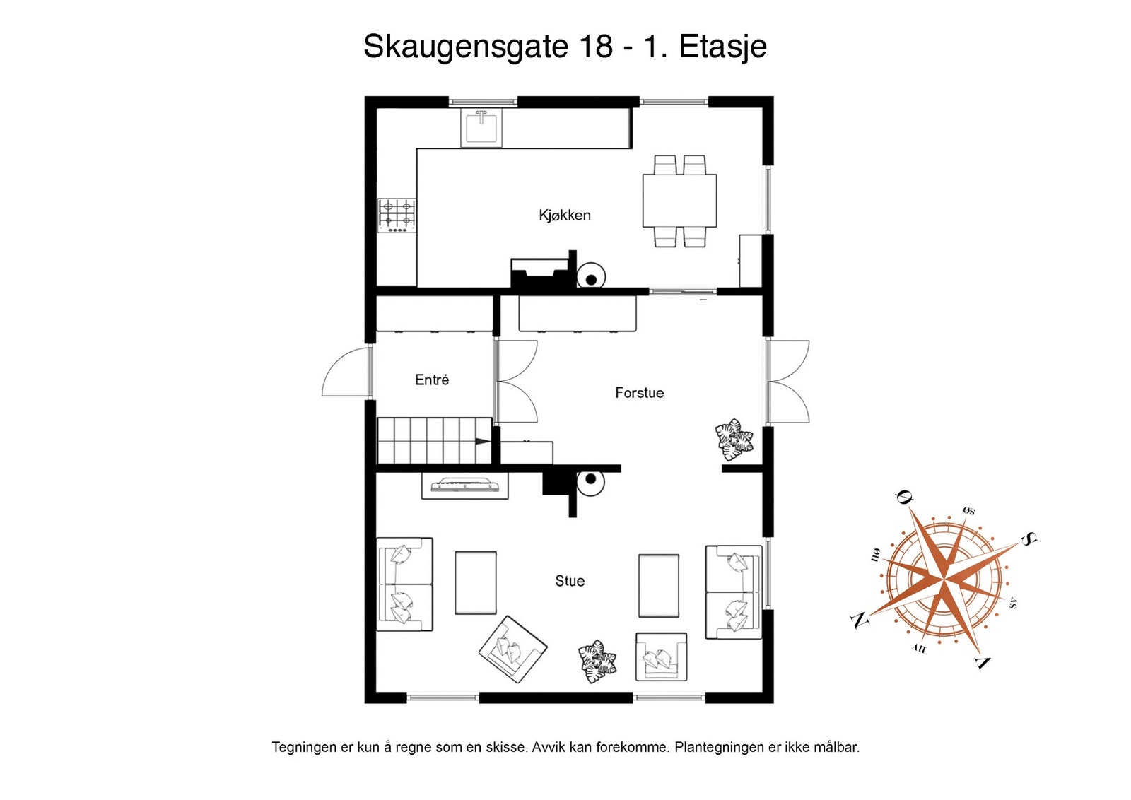 Planløsning 1. Etasje Galleribilde