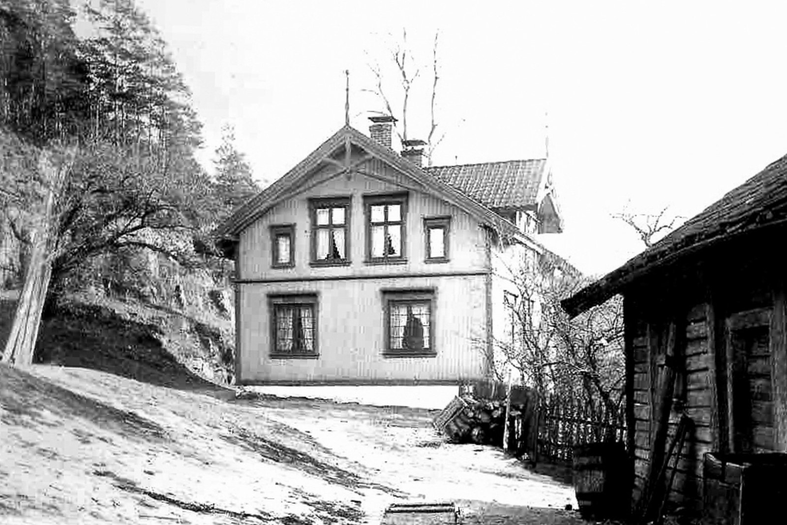 Skaugen gård på Hovenga var en av storgårdene i Porsgrunn Galleribilde