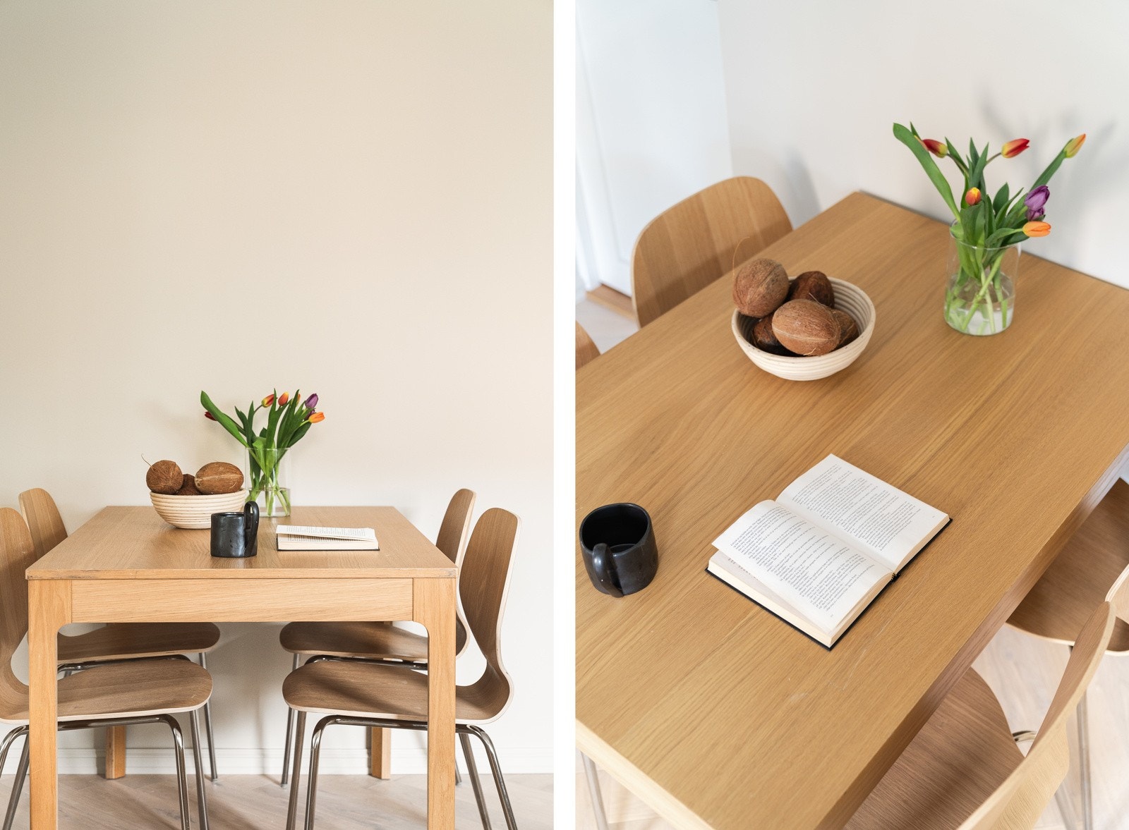 Leilighetens areal gjør det enkelt å innrede både med sofakrok og en koselig spisegruppe. Galleribilde