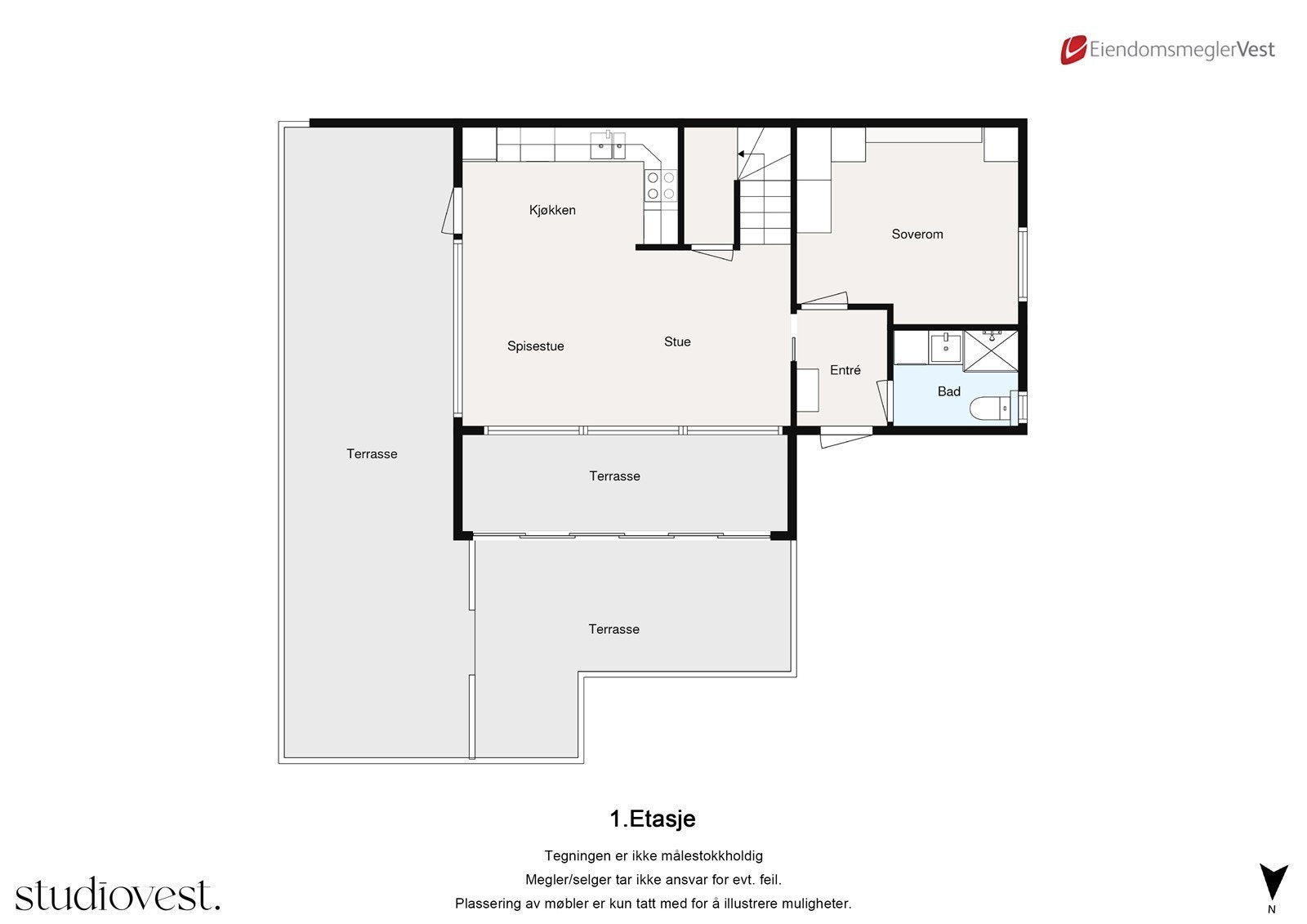 Planskisse 1. etasje Galleribilde