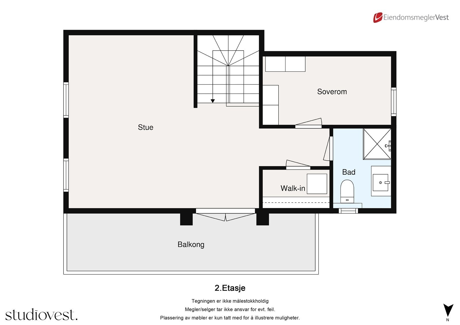 Planskisse 2. etasje Galleribilde