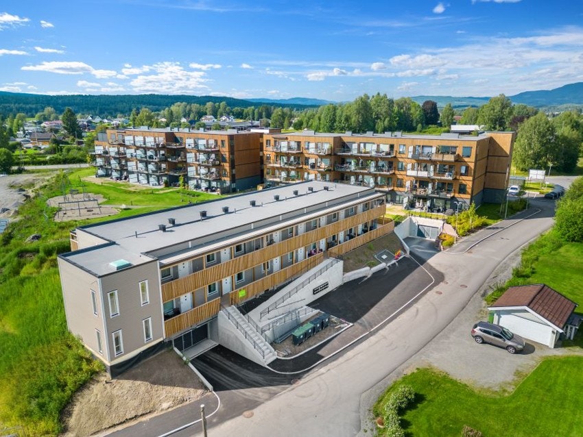 Leiligheten har en svært sentral beliggenhet på Råholt. Galleribilde