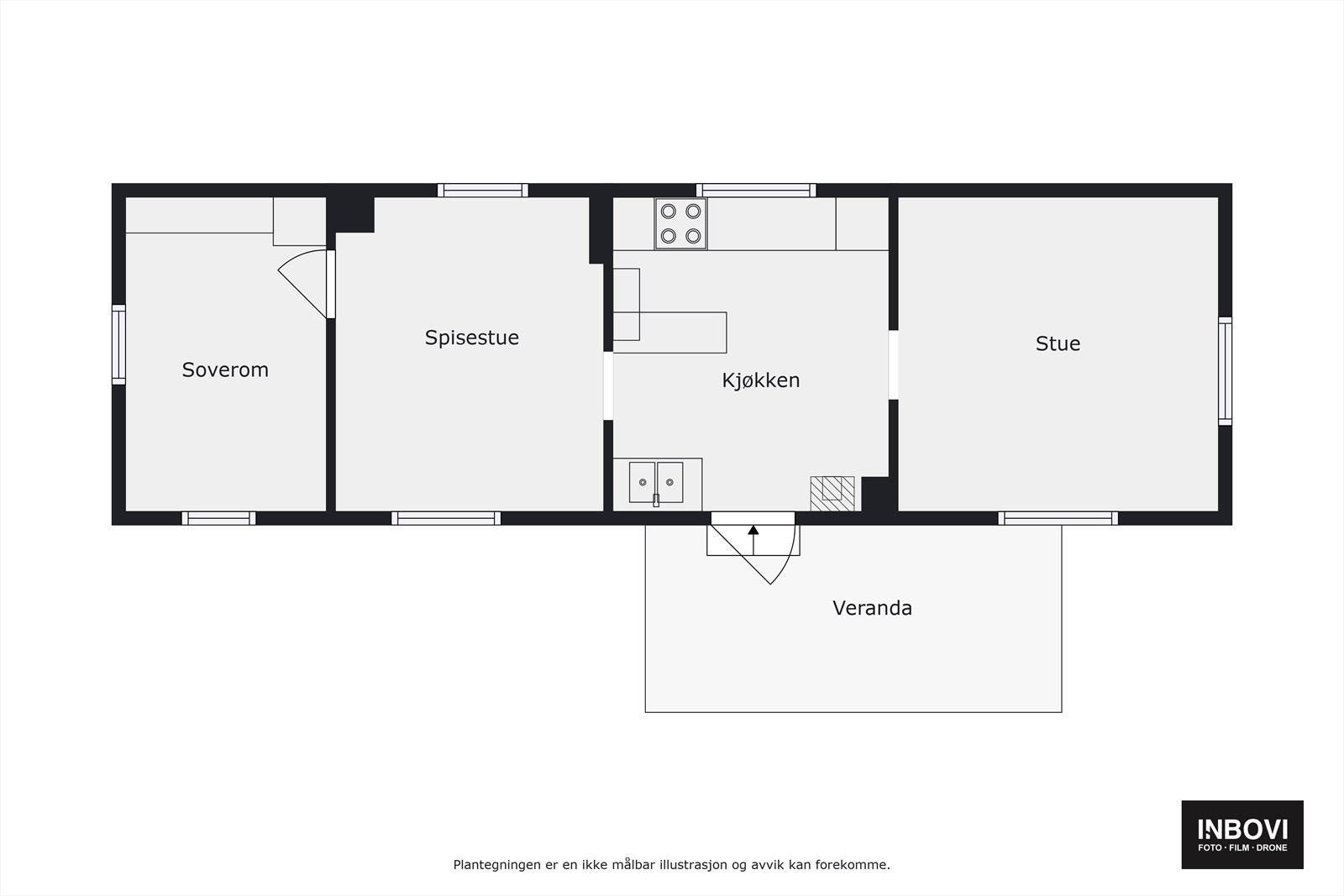 Plantegning av hytta Galleribilde