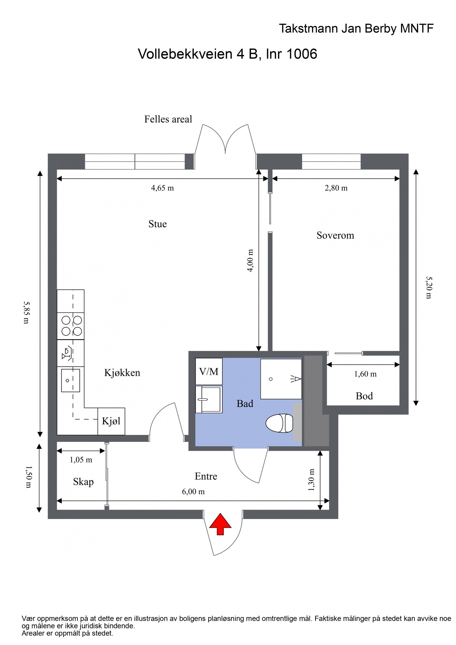 Plantegning Galleribilde