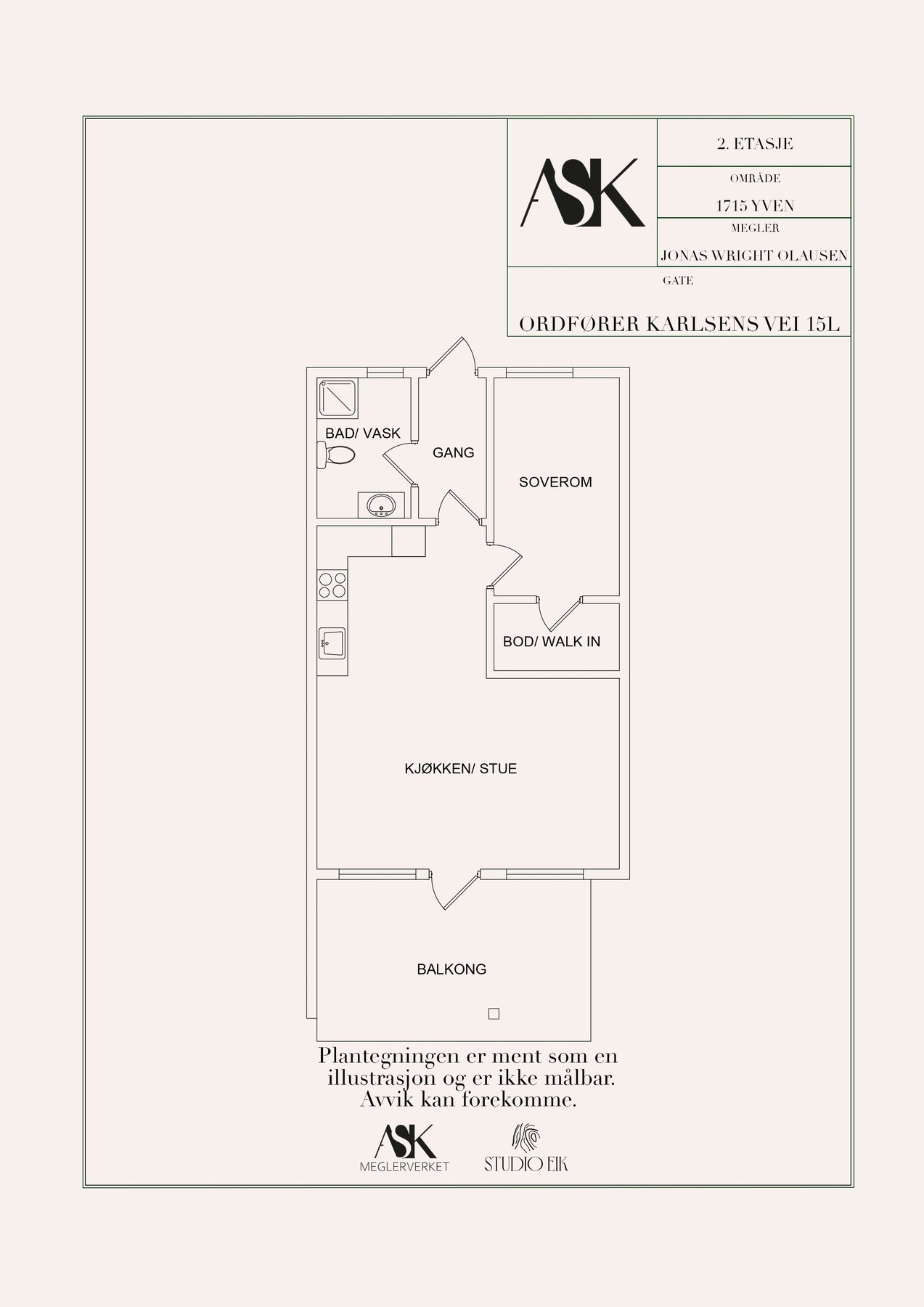 Plantegning 2. etasje. Galleribilde