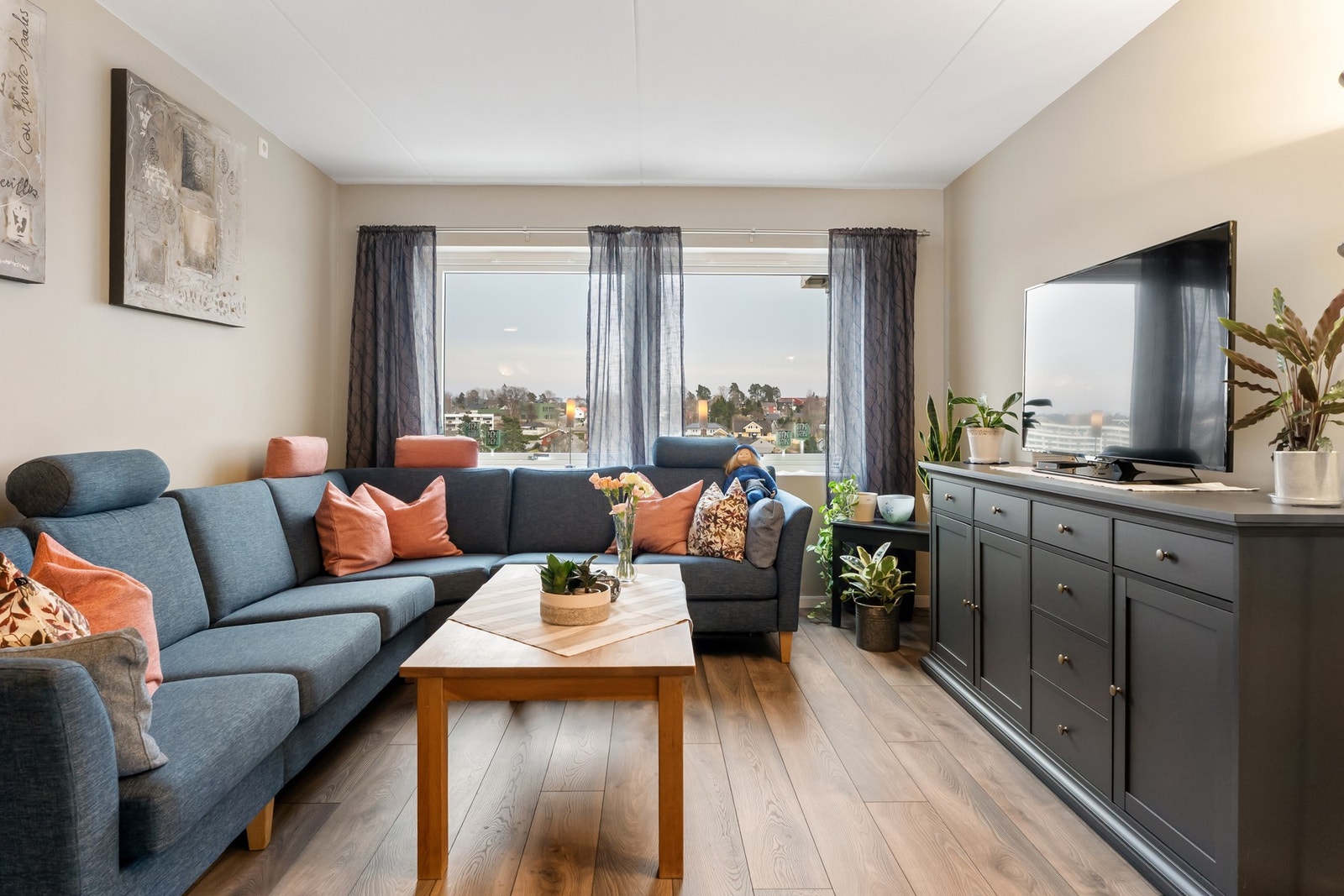 Herlig utsikt fra stuen Galleribilde