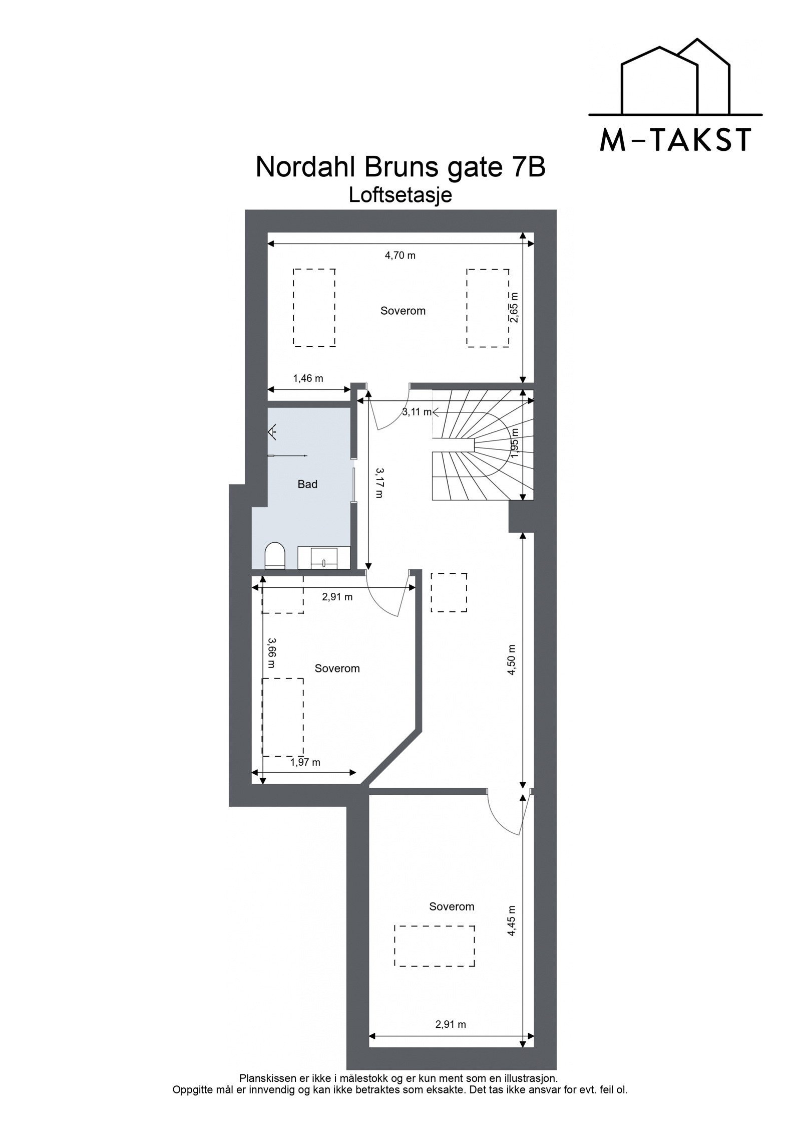 Nordahl Bruns gate 7B - Loftsetasje Galleribilde