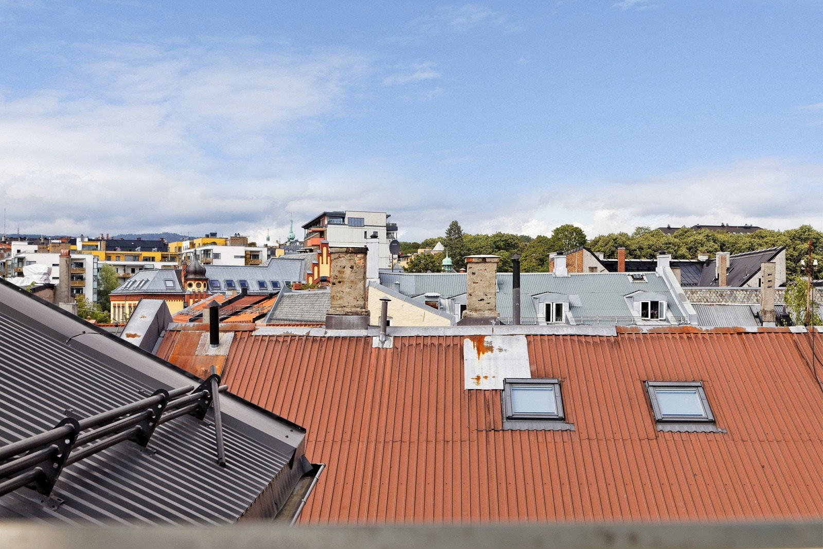 Fantastisk utsikt over Oslos tak Galleribilde