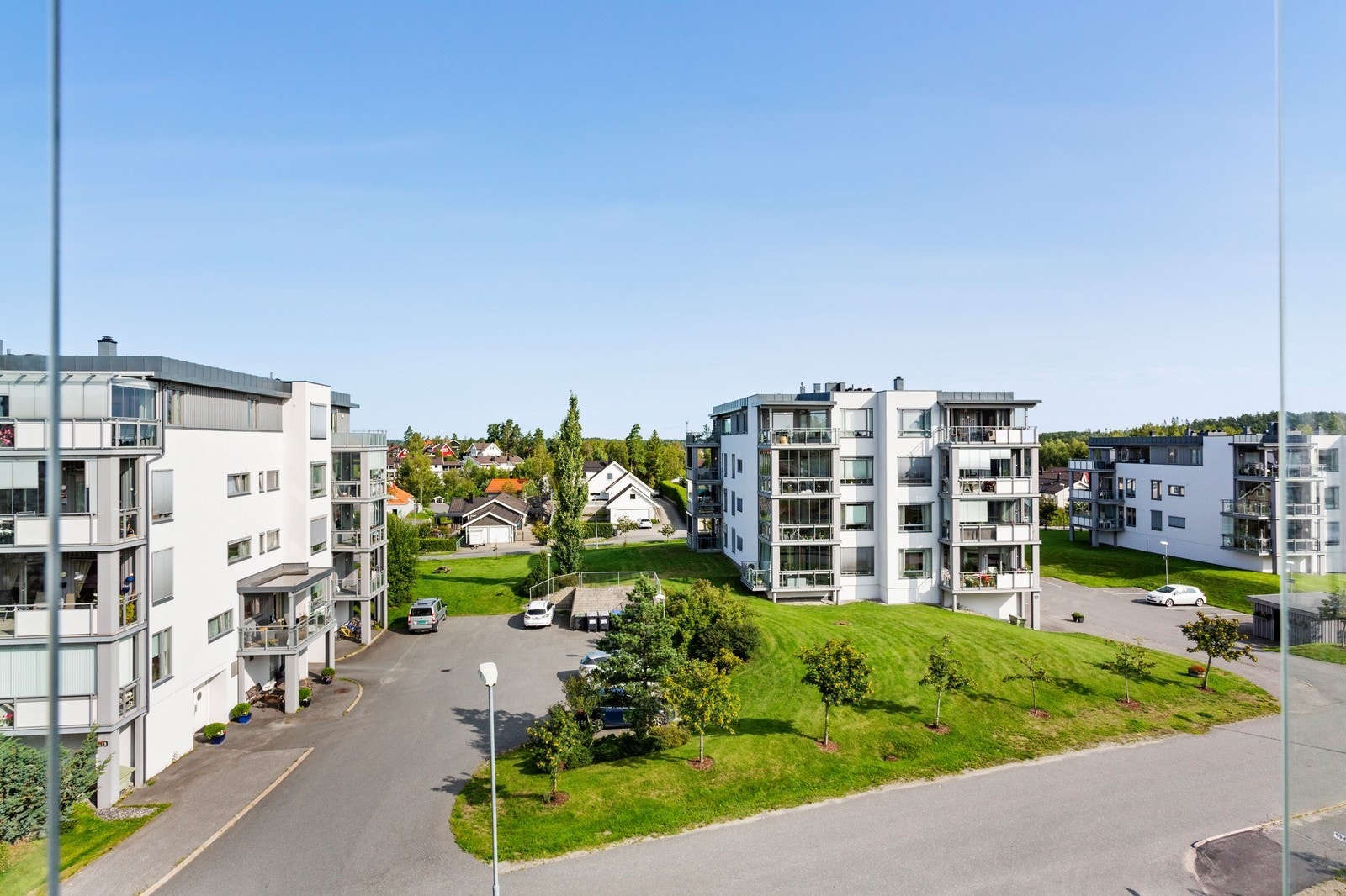 Utsikt fra balkong. Galleribilde