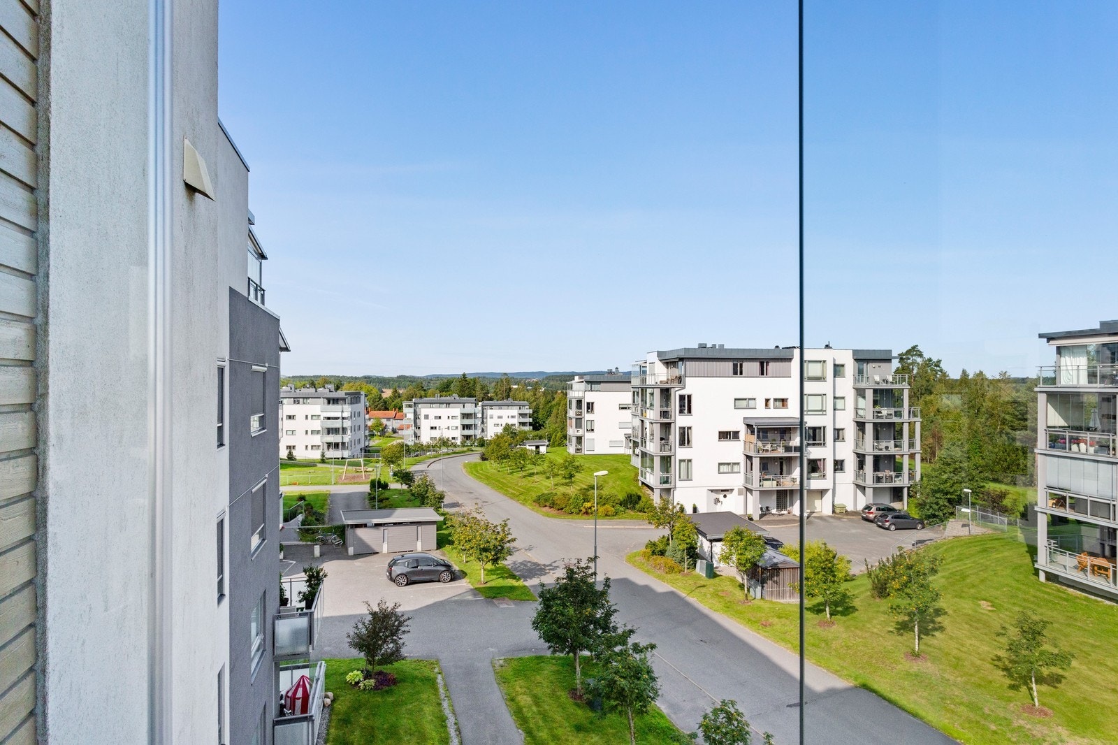 Utsikt fra balkong. Galleribilde