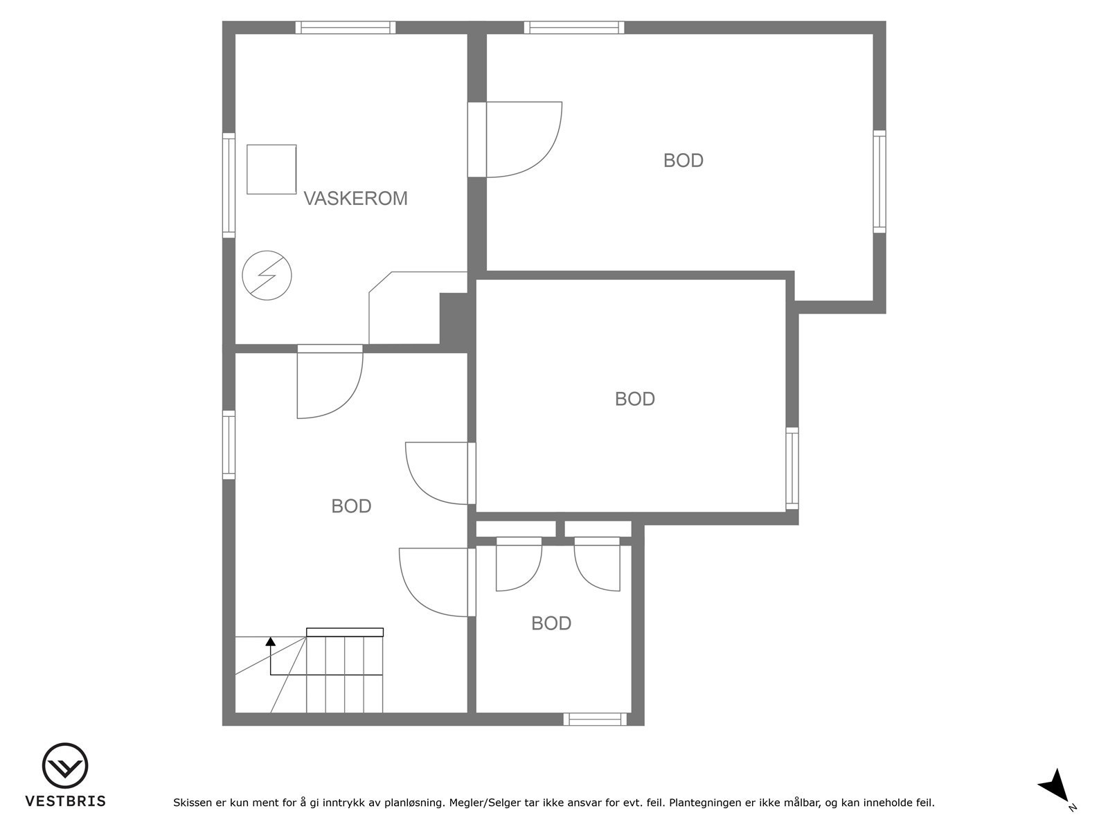 Plantegning kjeller Galleribilde