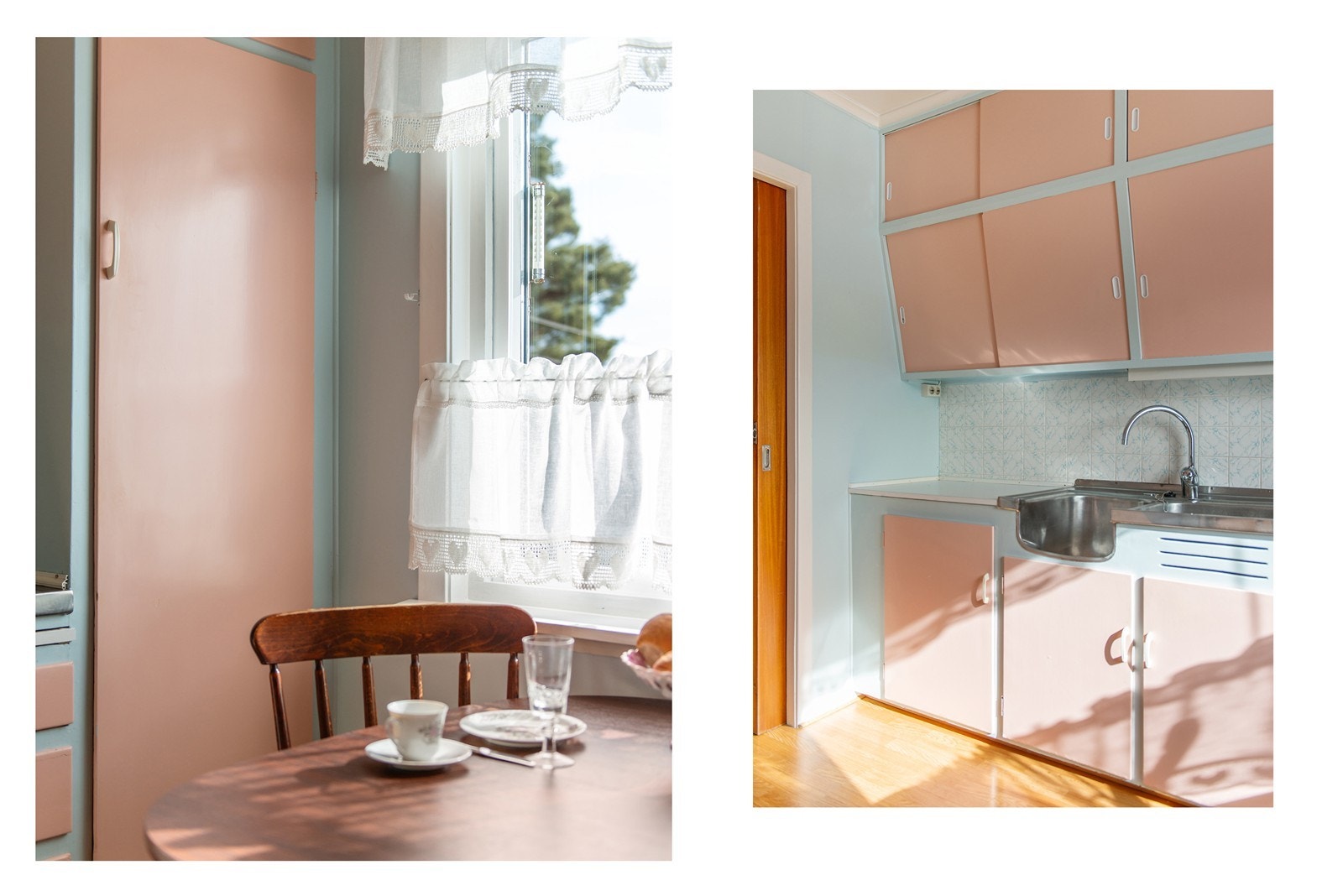 Det er også plass til et lite frokostbord på kjøkkenet. Galleribilde