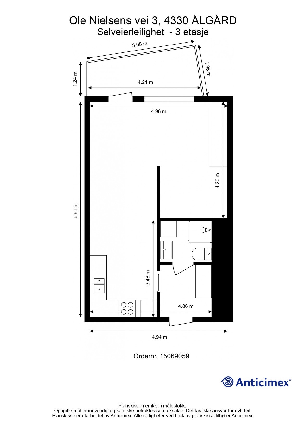 Plantegning - Kan avvike fra de faktiske forhold Galleribilde