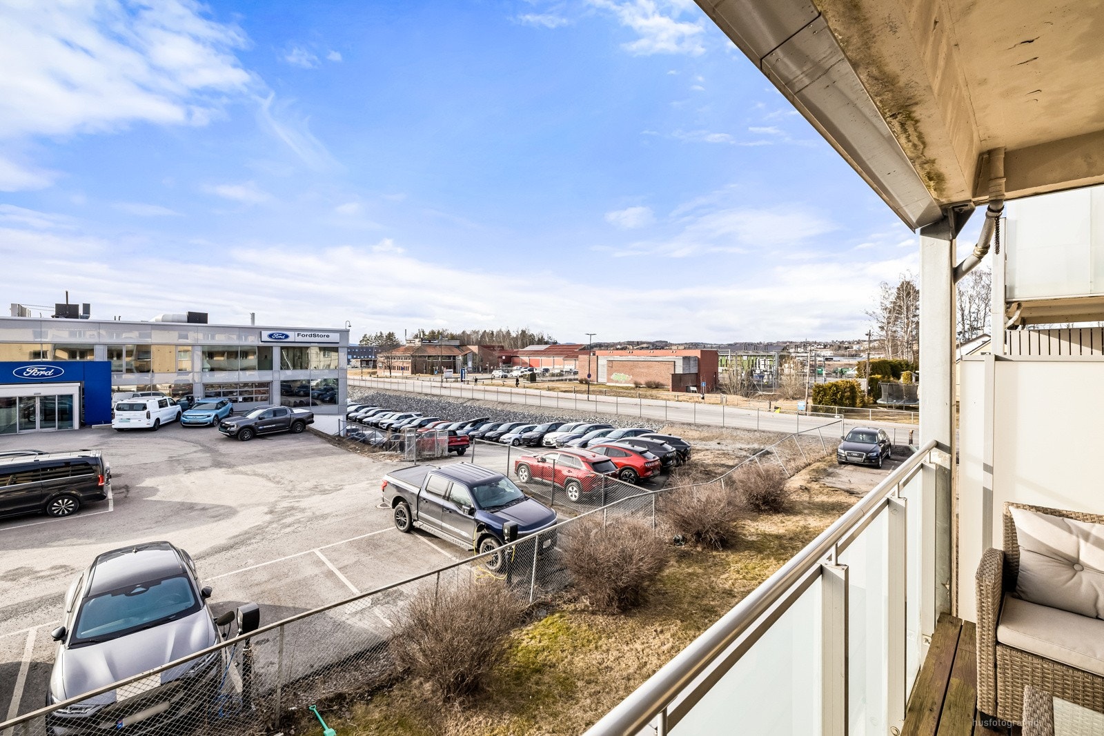 Utsikt fra balkongen. Galleribilde