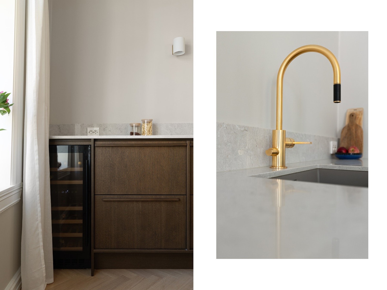 Helt nytt og lekkert kjøkken i 2024 med eksklusive fronter i eik. Galleribilde