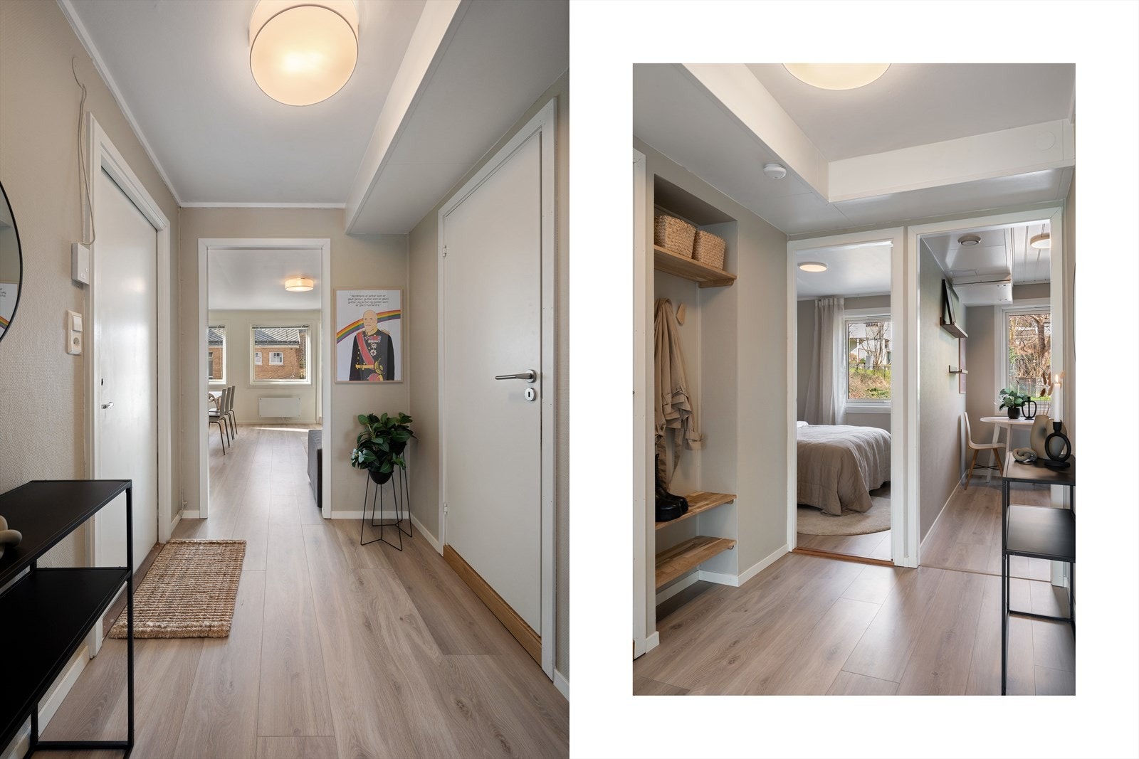 - Entré/gang er på 4,3 m² med god plass til å henge fra deg yttertøy og sko - Galleribilde