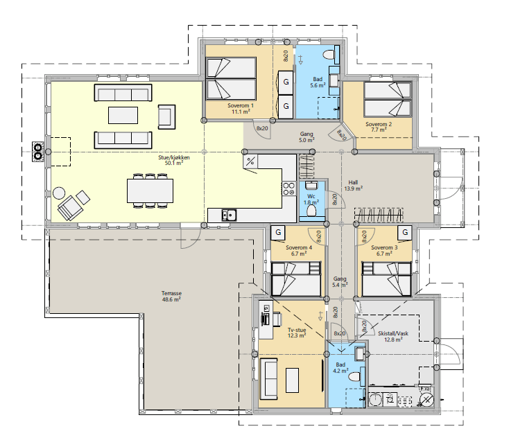 Plantegning Galleribilde